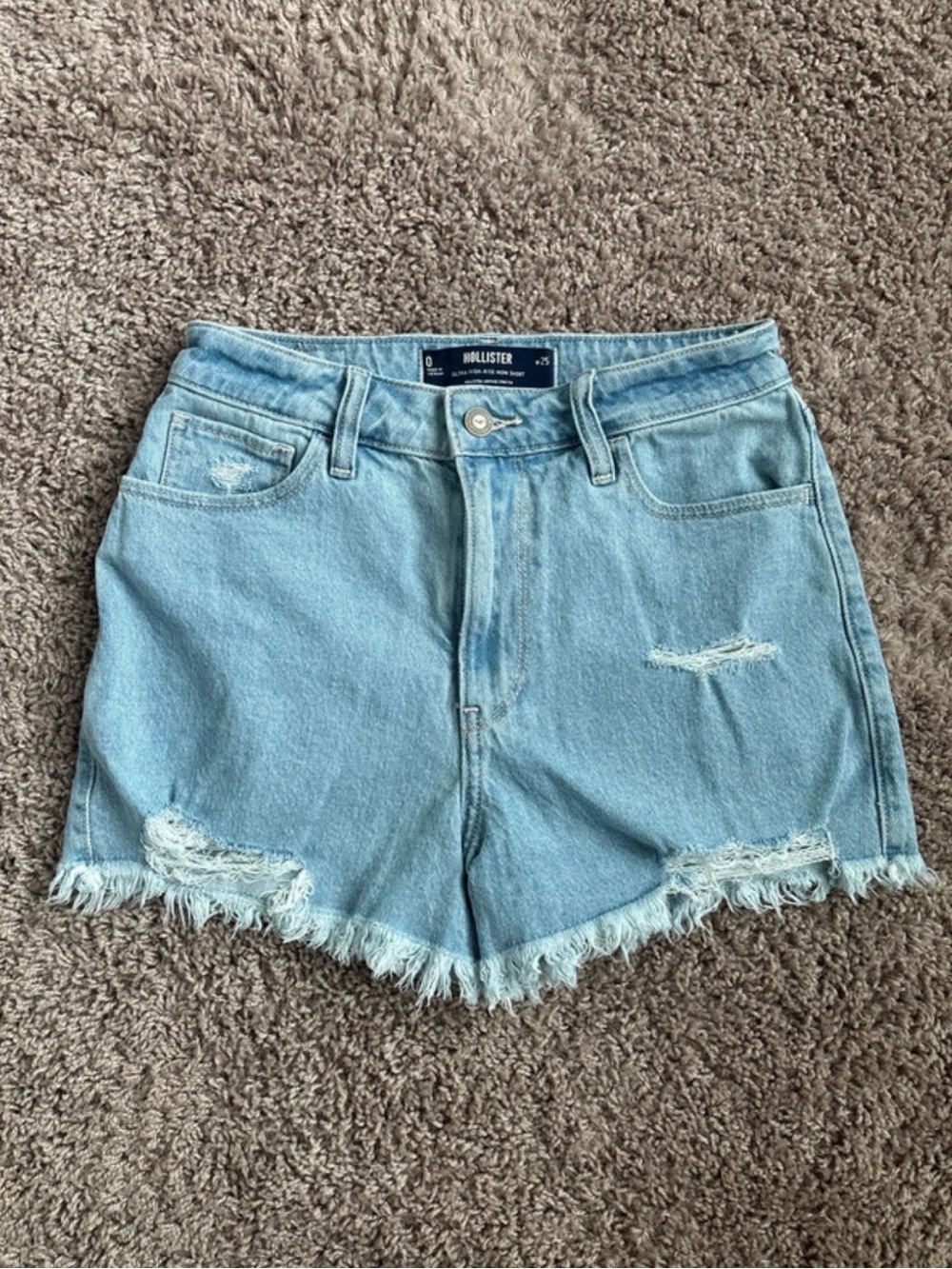 Hollister Ultra-High Rise Mom Short | Vintage Stretch | 0